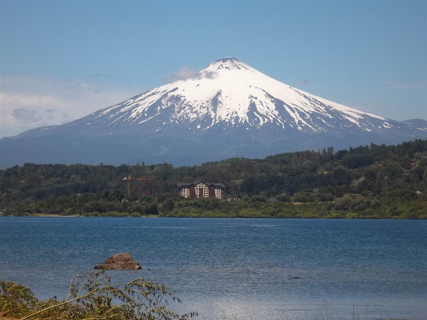 Lago y volcán Villarrica